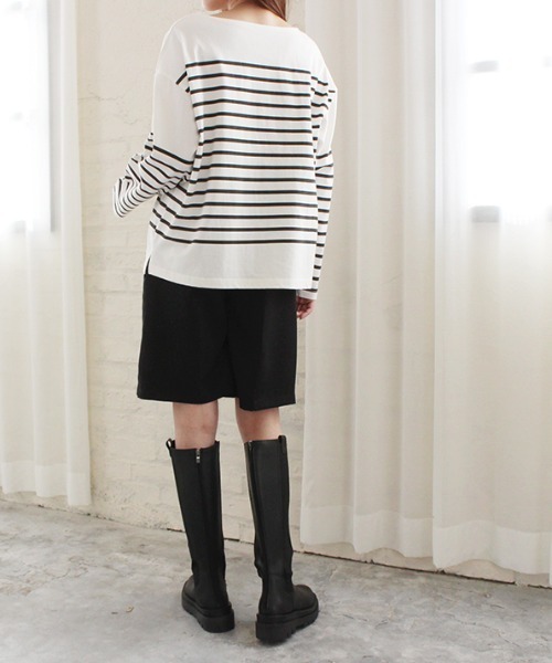 MODE ROBE(モードローブ)の「ハーフパンツ(その他パンツ・レディース・ブラック/ベージュ/アイボリー・FREE)」の6枚目の写真