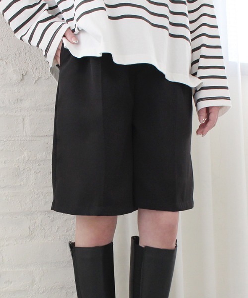MODE ROBE(モードローブ)の「ハーフパンツ(その他パンツ・レディース・ブラック/ベージュ/アイボリー・FREE)」の7枚目の写真