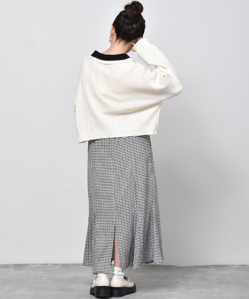 ems excite（エムズエキサイト）の「ギンガムチェックスカート（スカート・レディース・オレンジ/ブラック/グリーン・FREE）」の9枚目の写真