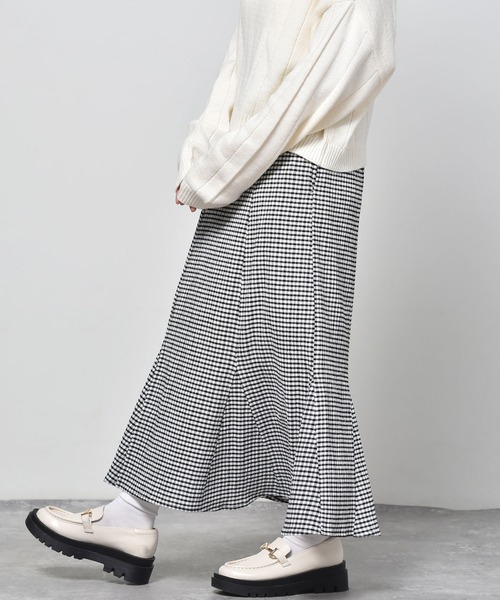 ems excite（エムズエキサイト）の「ギンガムチェックスカート（スカート・レディース・オレンジ/ブラック/グリーン・FREE）」の11枚目の写真