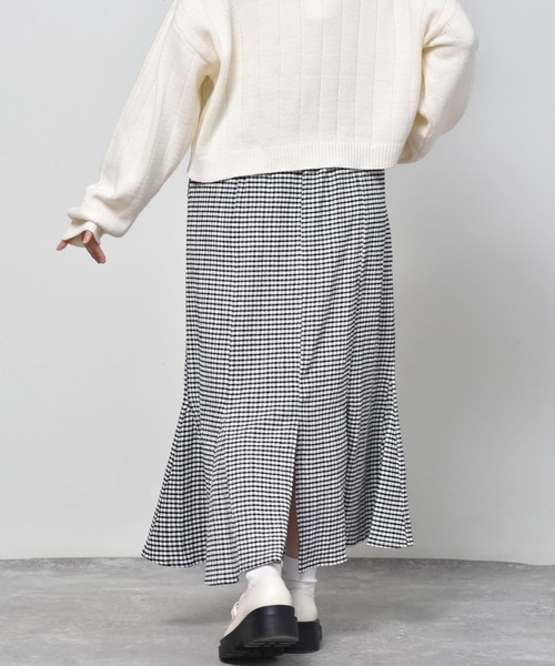 ems excite（エムズエキサイト）の「ギンガムチェックスカート（スカート・レディース・オレンジ/ブラック/グリーン・FREE）」の12枚目の写真