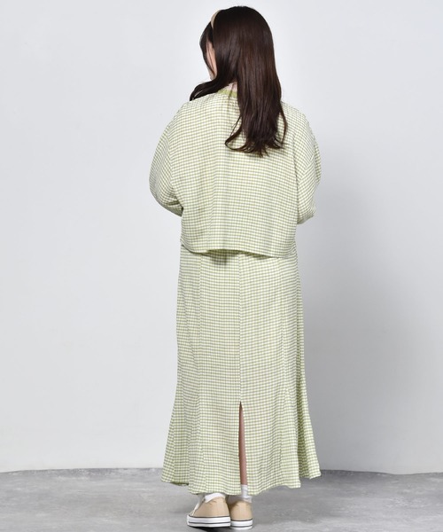 ems excite（エムズエキサイト）の「ギンガムチェックスカート（スカート・レディース・オレンジ/ブラック/グリーン・FREE）」の17枚目の写真