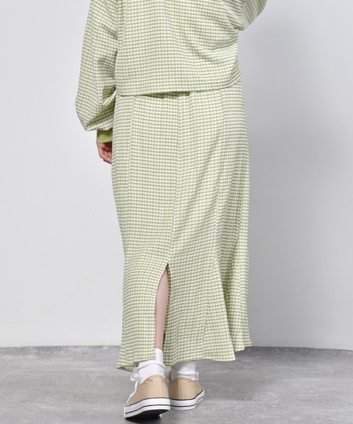 ems excite（エムズエキサイト）の「ギンガムチェックスカート（スカート・レディース・オレンジ/ブラック/グリーン・FREE）」の20枚目の写真