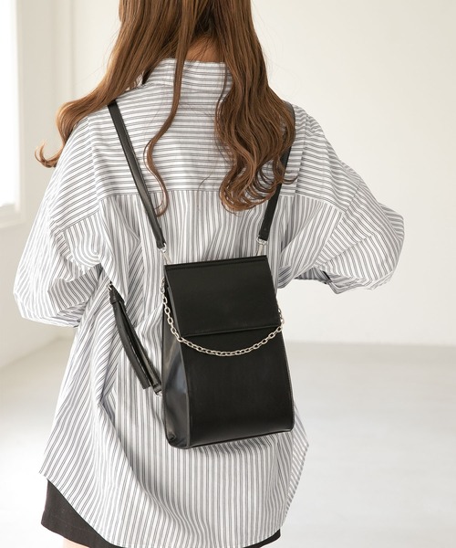 Heather（ヘザー）の「3WAYショルダーリュック　275690（バックパック/リュック・レディース・オフホワイト/ブラック・ONE SIZE）」の22枚目の写真