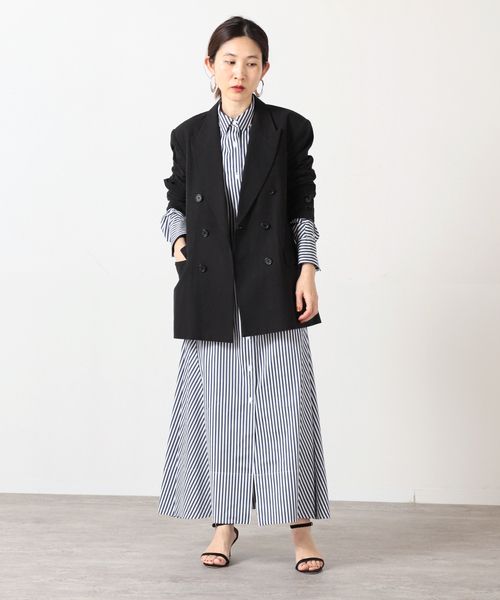 IENA - VERMEIL par iena 高密度ブロードドルマンスリーブシャツ