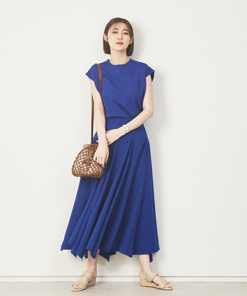 Abahouse Devinette（ドゥヴィネット）の「【Verseau】《セットアップ対応》ニットTシャツ（ニット/セーター・レディース・ホワイト/ブルー・フリー）」の6枚目の写真