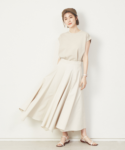 Abahouse Devinette（ドゥヴィネット）の「【Verseau】《セットアップ対応》ニットTシャツ（ニット/セーター・レディース・ホワイト/ブルー・フリー）」の7枚目の写真