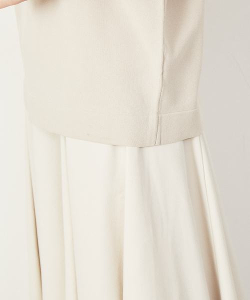 Abahouse Devinette（ドゥヴィネット）の「【Verseau】《セットアップ対応》ニットTシャツ（ニット/セーター・レディース・ホワイト/ブルー・フリー）」の12枚目の写真