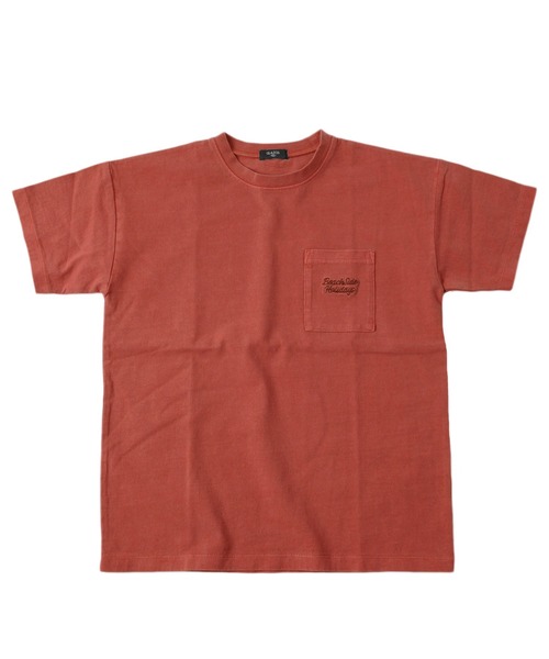GLAZOS（グラソス）の「天竺・ドロップショルダーピグメント半袖Tシャツ【セットアップ対応】（Tシャツ/カットソー・キッズ・ブルー/カーキ/チャコールグレー/レッド・130cm/140cm/150cm/160cm/170cm）」の9枚目の写真