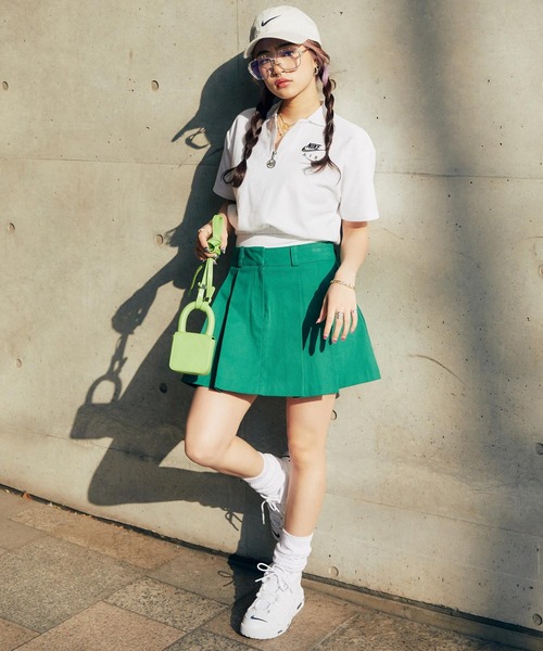 atmos pink（アトモスピンク）の「atmos pink プリーツミニスカート（スカート・レディース・ブラック/グリーン・M/S）」の13枚目の写真