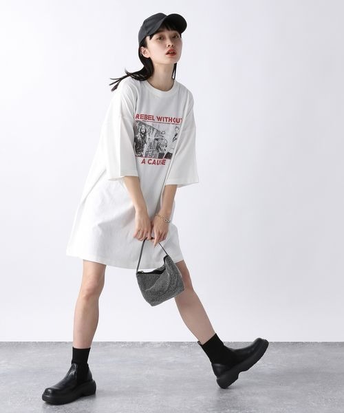 ドSドM Tシャツ JEANASIS（ジーナシス）の「USED ROCK TEE/281576（Tシャツ