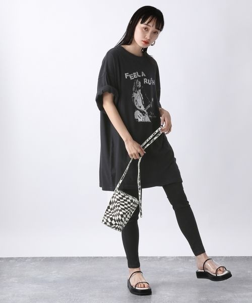 JEANASIS（ジーナシス）の「USED ROCK TEE/281576（Tシャツ
