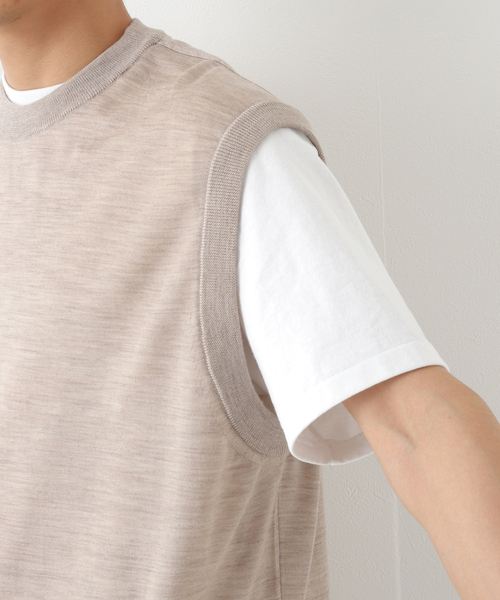 URU（ウル）の「【URU / ウル】KNIT VEST（ベスト・メンズ・ベージュ・FREE）」の20枚目の写真