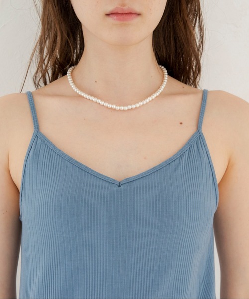 ANGIE（アンジー）の「カップ付きバックオープンキャミソール（キャミソール・レディース・ブラック/ブルー/グリーン/アイボリー/マスタード・SMALL/MEDIUM）」の19枚目の写真