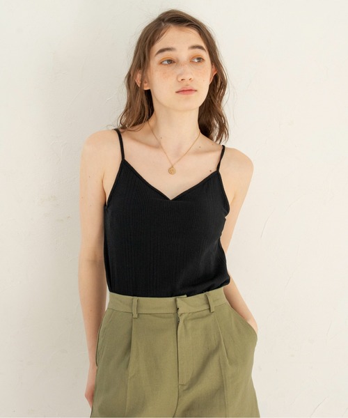 ANGIE（アンジー）の「カップ付きバックオープンキャミソール（キャミソール・レディース・ブラック/ブルー/グリーン/アイボリー/マスタード・SMALL/MEDIUM）」の13枚目の写真