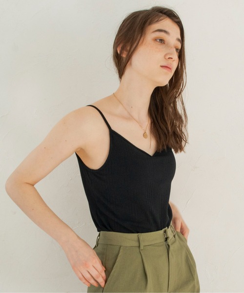 ANGIE（アンジー）の「カップ付きバックオープンキャミソール（キャミソール・レディース・ブラック/ブルー/グリーン/アイボリー/マスタード・SMALL/MEDIUM）」の21枚目の写真