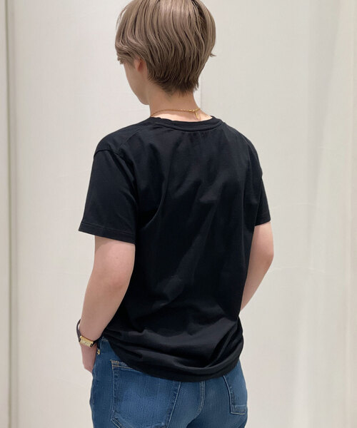 新品　AP STUDIO 半袖Tシャツ　黒 コンパクトTシャツ（Tシャツ/カットソー）｜AP STUDIO（エーピー