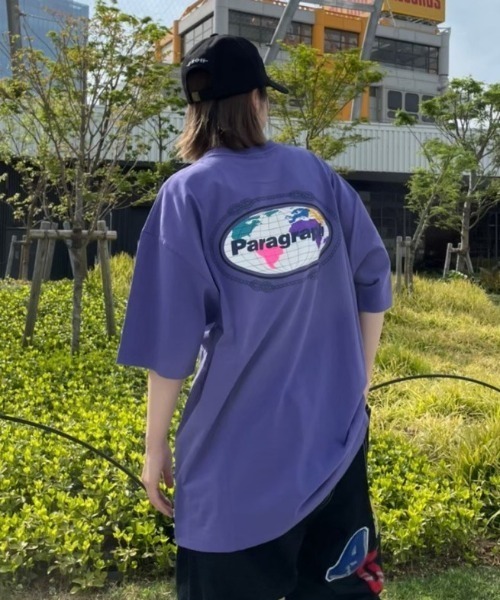 Paragraph(パラグラフ)の「A'GEM/9 × .kom『paragraph/パラグラフ』Paragraph Logo Color earth t-shirt/パラグラフロゴ カラーアース 半袖Tシャツ カットソー(Tシャツ/カットソー・メンズ・グレー/チャコールグレー/ブルー/ライトブルー/パープル/ライトグレー・FREE)」の6枚目の写真