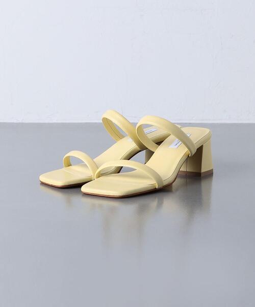 UNITED ARROWS（ユナイテッドアローズ）の「＜UNITED ARROWS＞SQ チャンキーヒール ミュール（サンダル・レディース・シルバー/ブラック/イエロー・35/35h/38/37h/36h/37/36）」の14枚目の写真