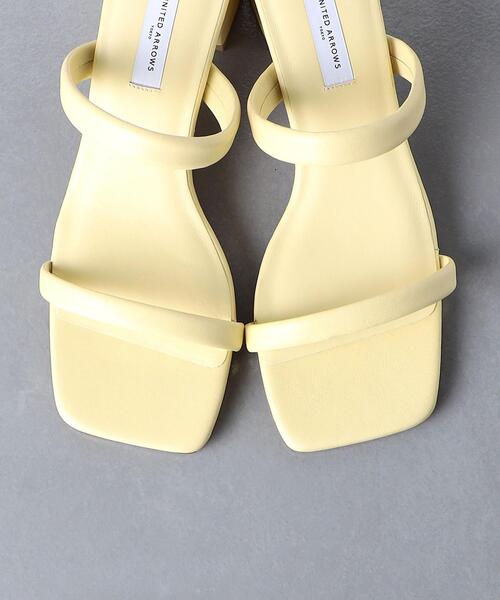 UNITED ARROWS（ユナイテッドアローズ）の「＜UNITED ARROWS＞SQ チャンキーヒール ミュール（サンダル・レディース・シルバー/ブラック/イエロー・35/35h/38/37h/36h/37/36）」の19枚目の写真