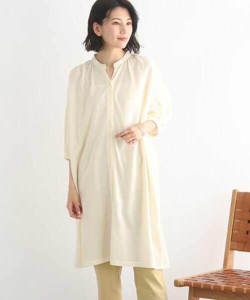 SHOO・LA・RUE（シューラルー）の「◆前開きロングワンピース（ワンピース・レディース・オフホワイト/ブラック/パープル系4・00）」の10枚目の写真