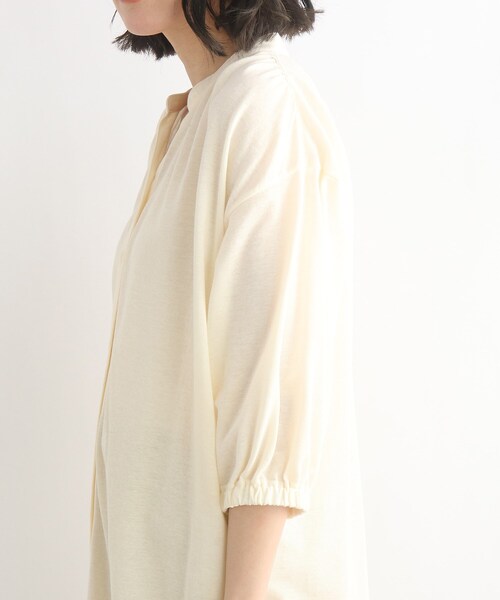 SHOO・LA・RUE（シューラルー）の「◆前開きロングワンピース（ワンピース・レディース・オフホワイト/ブラック/パープル系4・00）」の4枚目の写真