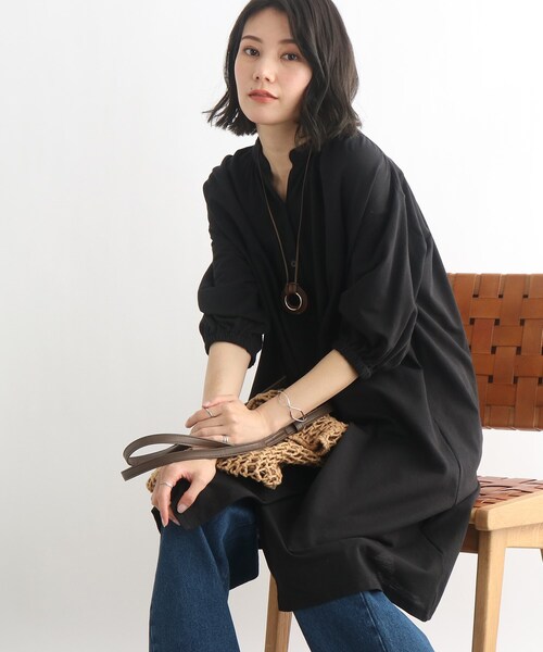 SHOO・LA・RUE（シューラルー）の「◆前開きロングワンピース（ワンピース・レディース・オフホワイト/ブラック/パープル系4・00）」の14枚目の写真