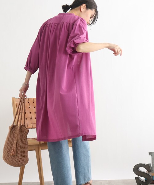 SHOO・LA・RUE（シューラルー）の「◆前開きロングワンピース（ワンピース・レディース・オフホワイト/ブラック/パープル系4・00）」の15枚目の写真