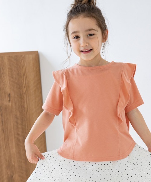 kids2wayフリルショルダーTシャツ