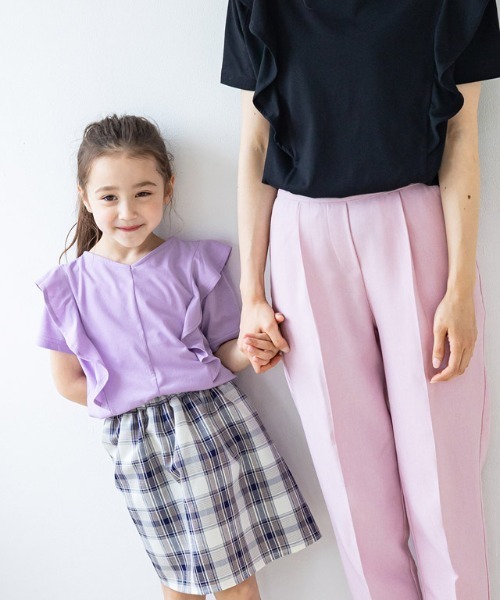 kids2wayフリルショルダーTシャツ