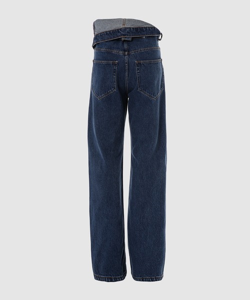 Y/Project(ワイプロジェクト)の「CLASSIC ASYMMETRIC WAIST JEANS(デニムパンツ・メンズ・ネイビー系・30/32)」の4枚目の写真