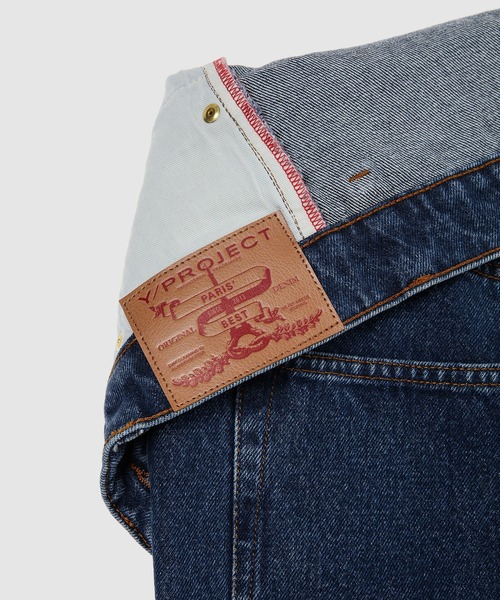 Y/Project(ワイプロジェクト)の「CLASSIC ASYMMETRIC WAIST JEANS(デニムパンツ・メンズ・ネイビー系・30/32)」の3枚目の写真