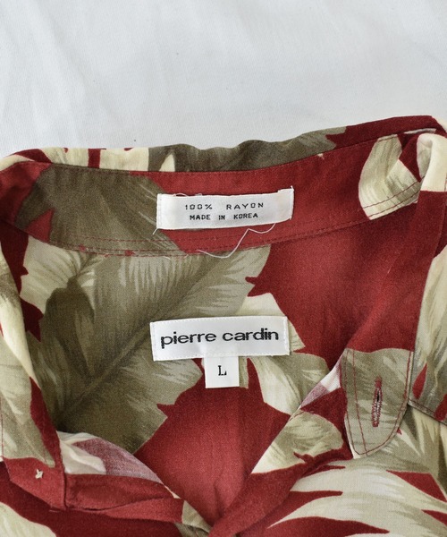 pierre cardin（ピエールカルダン）の「【ヴィンテージ古着】90's Pierre Cardin / ピエール・カルダン ボタニカル柄 レーヨンシャツ（シャツ/ブラウス・メンズ・レッド・LARGE）」の3枚目の写真