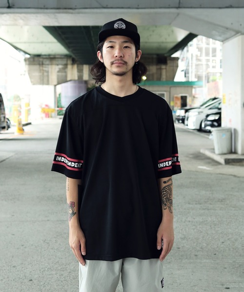INDEPENDENT（インディペンデント）の「INDEPENDENT / インディペンデント ITC Streak S/S Jersey Top 半袖 ロゴ ジャージ カットソー（Tシャツ/カットソー・メンズ・ホワイト/ブラック・MEDIUM/LARGE/X-LARGE/XX-LARGE）」の8枚目の写真