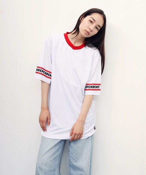INDEPENDENT（インディペンデント）の「INDEPENDENT / インディペンデント ITC Streak S/S Jersey Top 半袖 ロゴ ジャージ カットソー（Tシャツ/カットソー・メンズ・ホワイト/ブラック・MEDIUM/LARGE/X-LARGE/XX-LARGE）」の16枚目の写真