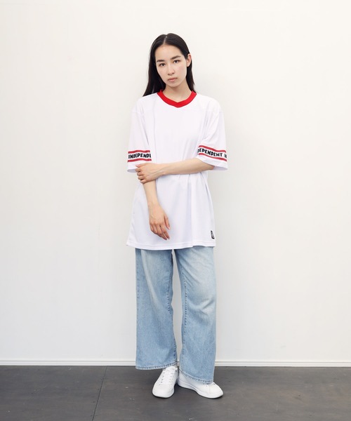 INDEPENDENT（インディペンデント）の「INDEPENDENT / インディペンデント ITC Streak S/S Jersey Top 半袖 ロゴ ジャージ カットソー（Tシャツ/カットソー・メンズ・ホワイト/ブラック・MEDIUM/LARGE/X-LARGE/XX-LARGE）」の15枚目の写真