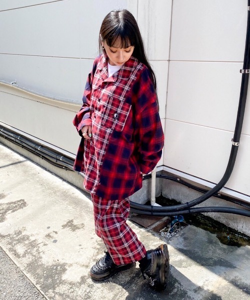 Candy Stripper(キャンディストリッパー)の「CND COMBINED シャツ(シャツ/ブラウス・レディース・レッド/ブラック・2)」の11枚目の写真