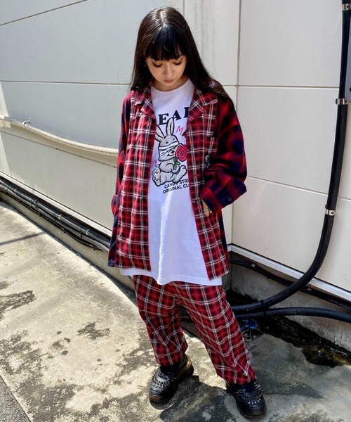 Candy Stripper(キャンディストリッパー)の「CND COMBINED シャツ(シャツ/ブラウス・レディース・レッド/ブラック・2)」の10枚目の写真