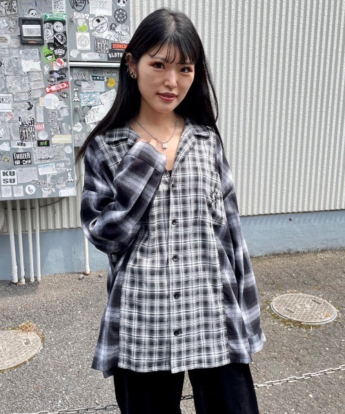 Candy Stripper(キャンディストリッパー)の「CND COMBINED シャツ(シャツ/ブラウス・レディース・レッド/ブラック・2)」の14枚目の写真