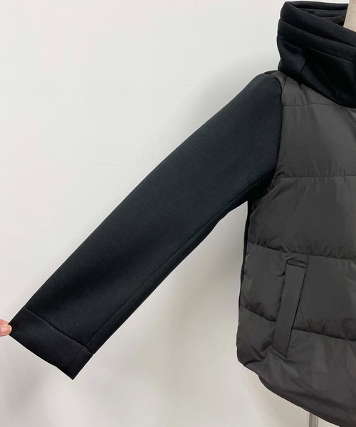 PICCIN（ピッチン）の「ダンボールニット切り替えダウンジャケット（ダウンジャケット/コート・レディース・グリーン/ブラック/ベージュ・M/L）」の15枚目の写真