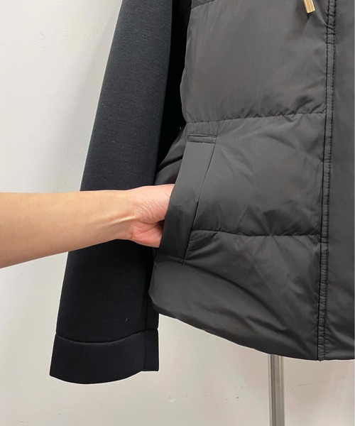 PICCIN（ピッチン）の「ダンボールニット切り替えダウンジャケット（ダウンジャケット/コート・レディース・グリーン/ブラック/ベージュ・M/L）」の16枚目の写真