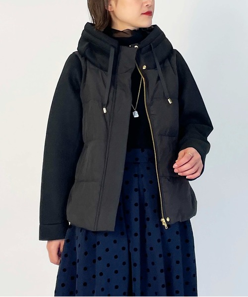 ykk❣️ダンボールニット切り替え ダウンジャケット　LUGIVA(ルギバ) SALE40%OFF◇LUGIVA(ルギバ)【ダンボールニット×ダウン