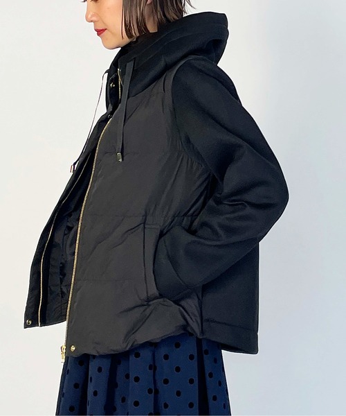 and per se アンパスィ　切替　ダウン　ダンボールニット　ジャケット　L PICCIN（ピッチン）の「ダンボールニット切り替えダウン