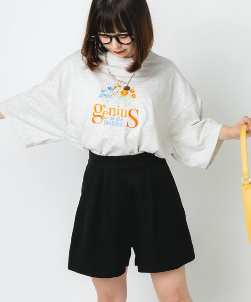 nemne store（ネンネストア）の「【低身長用サイズあり】アソートビッグシルエットTシャツ（Tシャツ/カットソー・レディース・オフホワイト/グリーン/オートミール/スミクロ・SMALL/MEDIUM）」の12枚目の写真