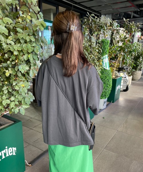 nemne store（ネンネストア）の「【低身長用サイズあり】アソートビッグシルエットTシャツ（Tシャツ/カットソー・レディース・オフホワイト/グリーン/オートミール/スミクロ・SMALL/MEDIUM）」の21枚目の写真