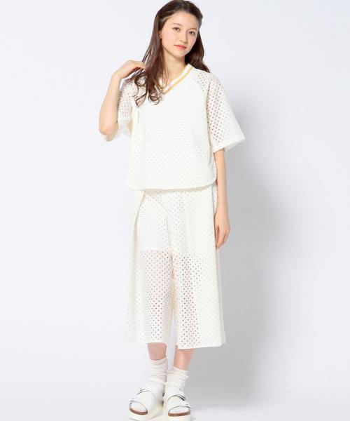 Another Edition（アナザーエディション）の「◆OKIRAKU メッシュキュロット/◆OKIRAKU MESH CLTT（その他パンツ・レディース・ホワイト/ブラック・フリー）」の11枚目の写真