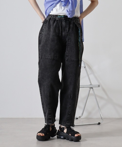 GERRY(ジェリー)の「GERRY ストレッチ デニム&チノ ベーカー ワイド バルーン クライミングパンツ(デニムパンツ・メンズ・ブラック/サックスブルー/グレー/カーキ/ベージュ/ブルー/オフホワイト/ダークベージュ/ネイビー/ブラック系/ネイビー系・LL/S/M/L)」の1枚目の写真