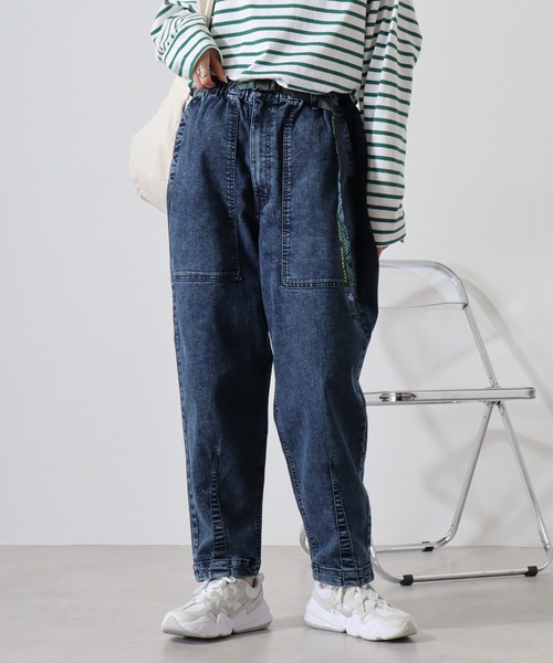 GERRY(ジェリー)の「GERRY ストレッチ デニム&チノ ベーカー ワイド バルーン クライミングパンツ(デニムパンツ・メンズ・ブラック/サックスブルー/グレー/カーキ/ベージュ/ブルー/オフホワイト/ダークベージュ/ネイビー/ブラック系/ネイビー系・LL/S/M/L)」の11枚目の写真