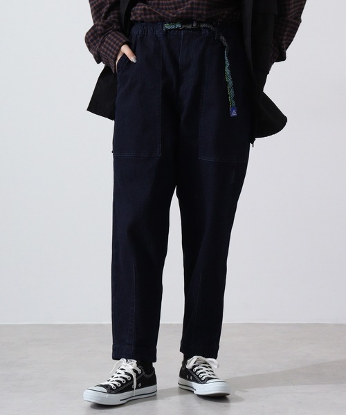 GERRY(ジェリー)の「GERRY ストレッチ デニム&チノ ベーカー ワイド バルーン クライミングパンツ(デニムパンツ・メンズ・ブラック/サックスブルー/グレー/カーキ/ベージュ/ブルー/オフホワイト/ダークベージュ/ネイビー/ブラック系/ネイビー系・LL/S/M/L)」の8枚目の写真