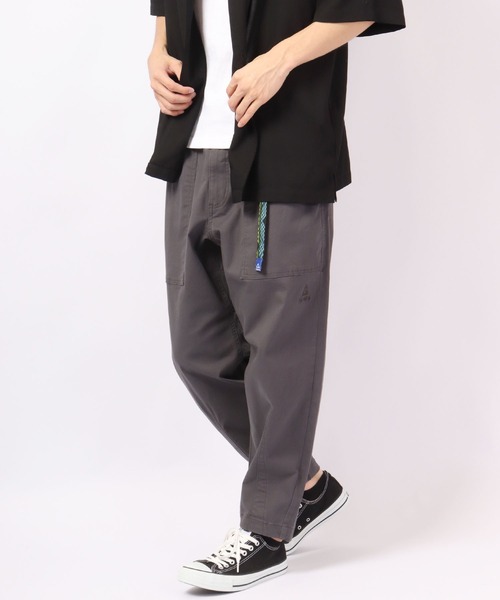 GERRY(ジェリー)の「GERRY ストレッチ デニム&チノ ベーカー ワイド バルーン クライミングパンツ(デニムパンツ・メンズ・ブラック/サックスブルー/グレー/カーキ/ベージュ/ブルー/オフホワイト/ダークベージュ/ネイビー/ブラック系/ネイビー系・LL/S/M/L)」の4枚目の写真